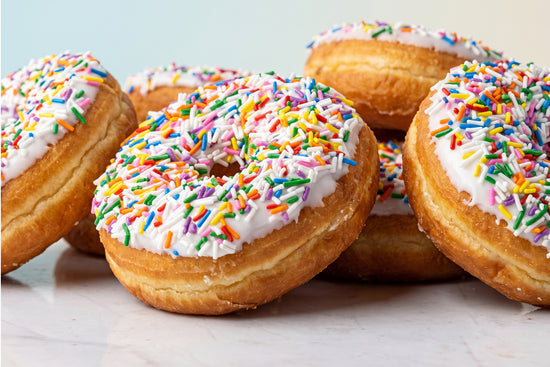 Vanilla Sprinkle Donut