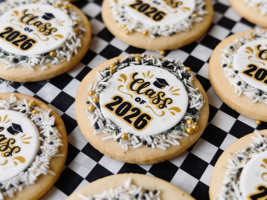 Graduation Cookies (Edible Image) 12 pack.