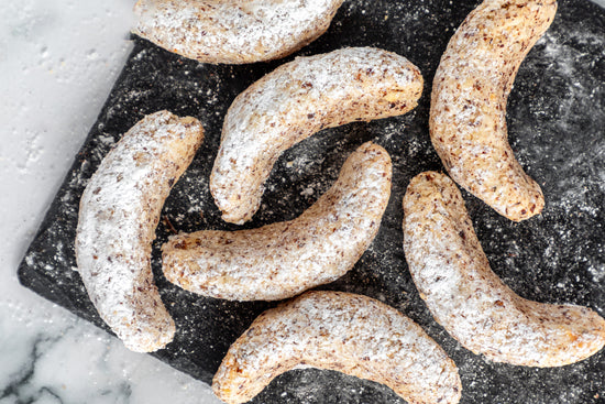 Hazelnut Almond Crescents